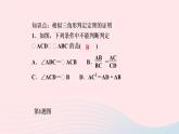 數(shù)學(xué)北師大版九年級(jí)上冊(cè)同步教學(xué)課件第4章圖形的相似5相似三角形判定定理的證明作業(yè)