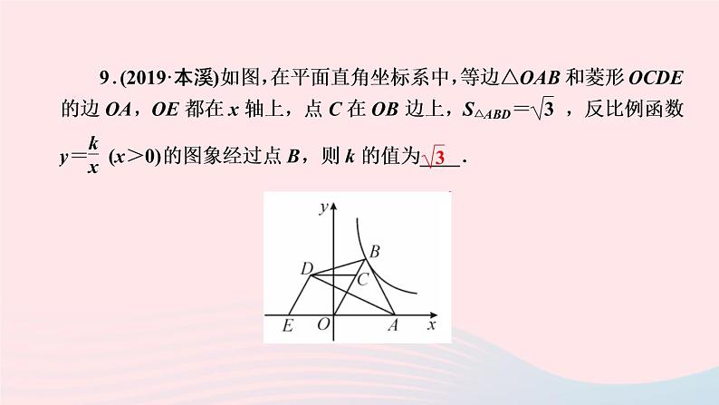 数学北师大版九年级上册同步教学课件第6章反比例函数单元复习08