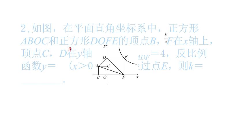 2022九年级数学下册第二十六章反比例函数26.1反比例函数方法专题2反比例函数与几何图形的综合习题课件新版新人教版第3页