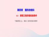 數(shù)學(xué)北師大版九年級(jí)上冊(cè)同步教學(xué)課件第4章圖形的相似專題課堂七相似三角形的基本模型