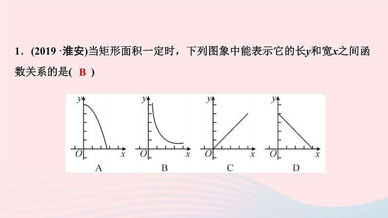 数学北师大版九年级上册同步教学课件第6章反比例函数3反比例函数的应用作业第3页