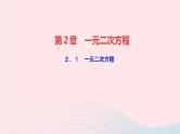 数学湘教版九年级上册同步教学课件第2章一元二次方程2.1一元二次方程作业