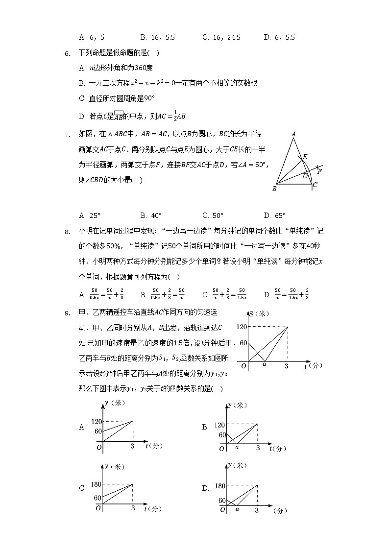 2022年广东省深圳市大鹏新区华侨中学中考数学模拟试卷（6月份）（Word解析版）02