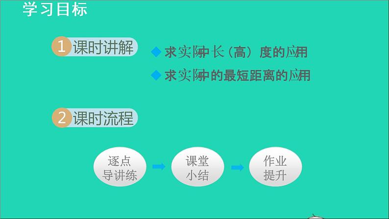 数学苏科版八年级上册同步教学课件第3章勾股定理3.1勾股定理2勾股定理的实际应用02