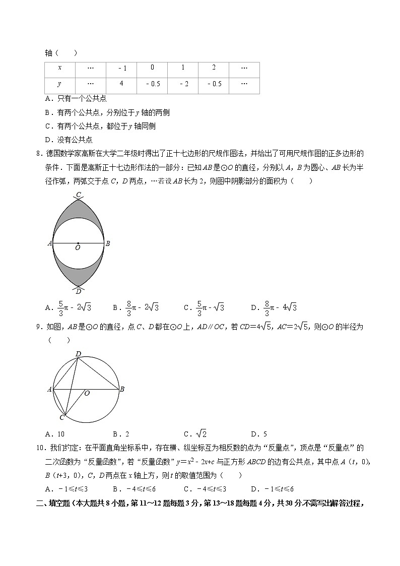 江苏省南通市启东市2021-2022学年九年级上期中质量检测数学试题(含解析)02