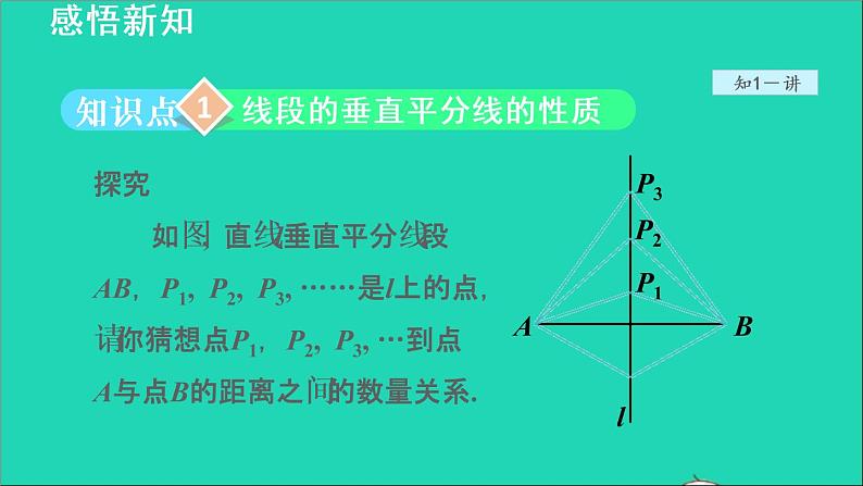 数学苏科版八年级上册同步教学课件第2章轴对称图形2.4线段角的轴对称性1线段的垂直平分线的性质04