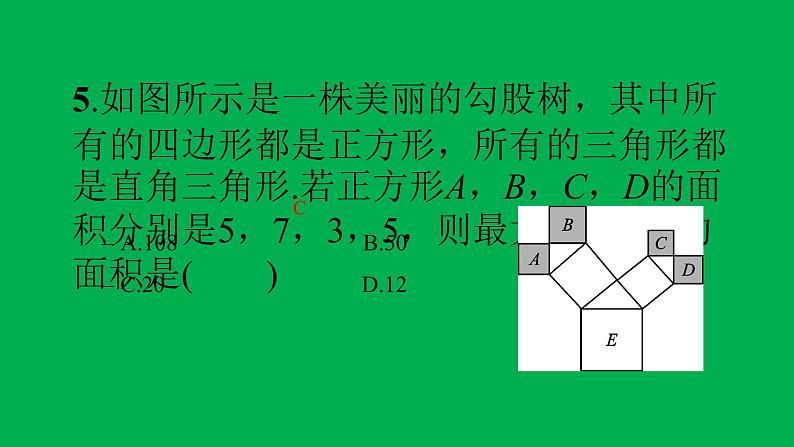 2022八年级数学下册第十七章勾股定理综合检测二习题课件新版新人教版06