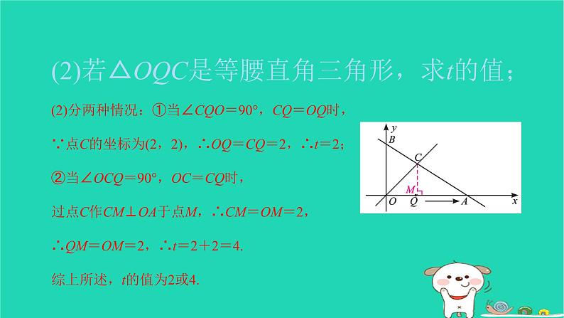 2022八年级数学下册专题卷五一次函数与几何图形的综合习题课件新版新人教版第6页