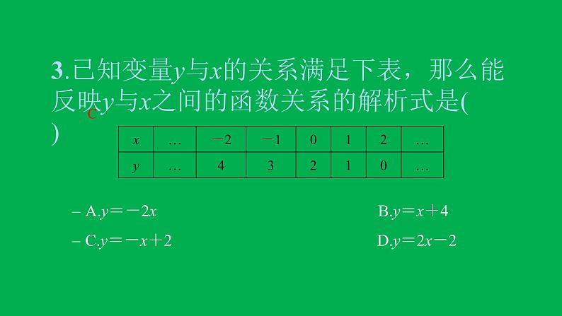 2022八年级数学下册第十九章一次函数19.2一次函数19.2.2一次函数第3课时用待定系数法确定一次函数的解析式习题课件新版新人教版05