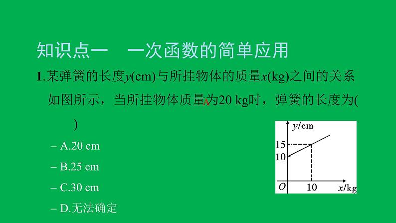 2022八年级数学下册第十九章一次函数19.2一次函数19.2.2一次函数第4课时一次函数的实际应用习题课件新版新人教版第3页