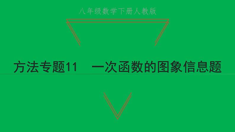 2022八年级数学下册第十九章一次函数方法专题11一次函数的图象信息题习题课件新版新人教版01