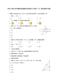 2021-2022学年陕西省咸阳市泾阳县七年级（下）期末数学试卷-（含解析）