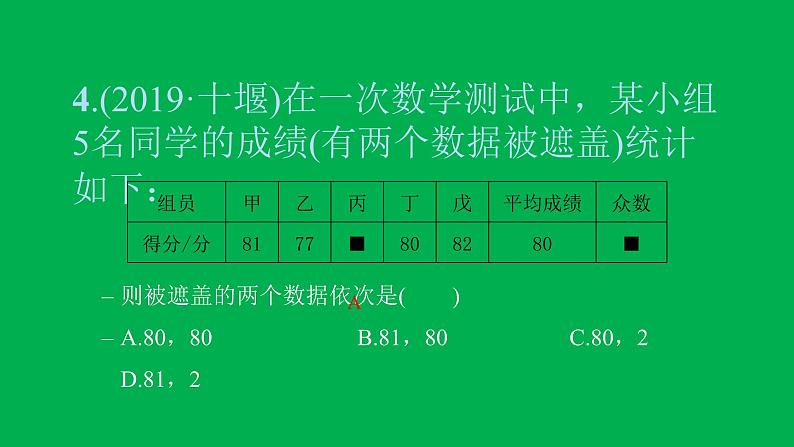 2022八年级数学下册第二十章数据的分析综合检测六习题课件新版新人教版第5页