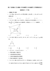 第27章相似-【人教版-中考真题】九年级数学上学期期末复习培优练习（广西）