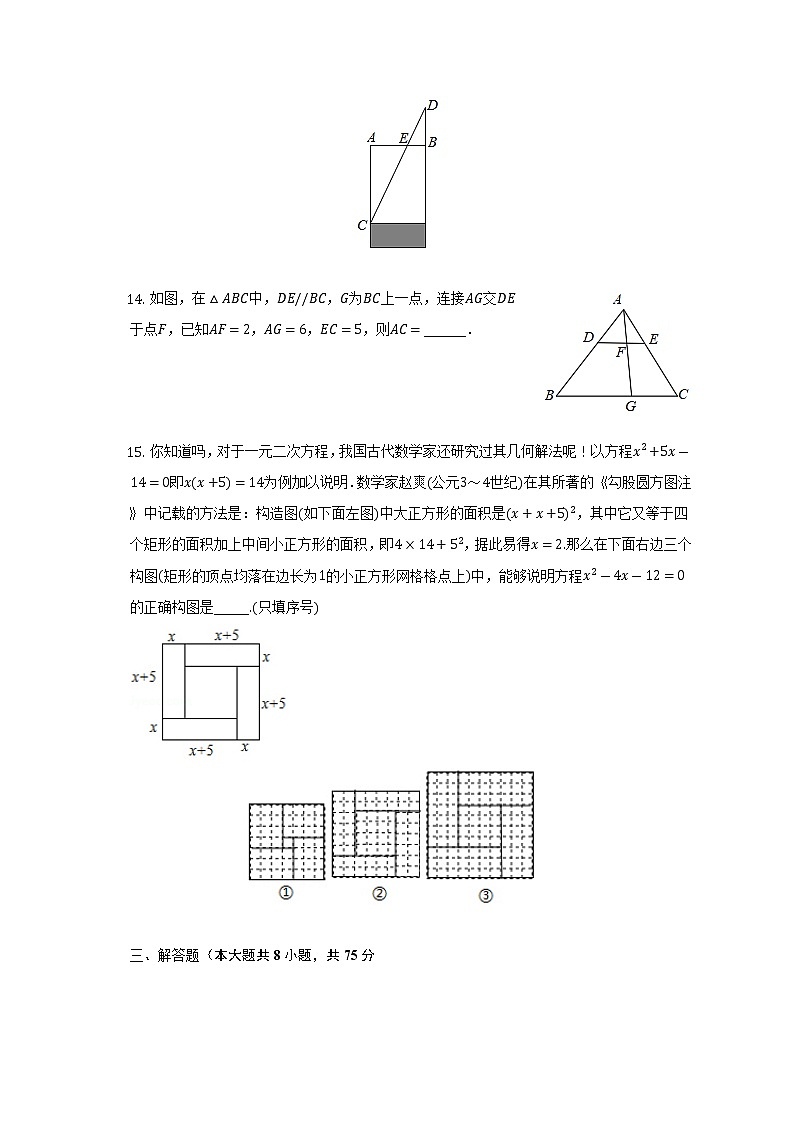 2022-2023学年河南省鹤壁市淇滨区致远中学九年级（上）开学数学试卷（含解析）03