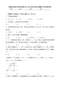 湖南省永州市宁远县文德学校2021-2022学年九年级上学期第三次月考数学试卷