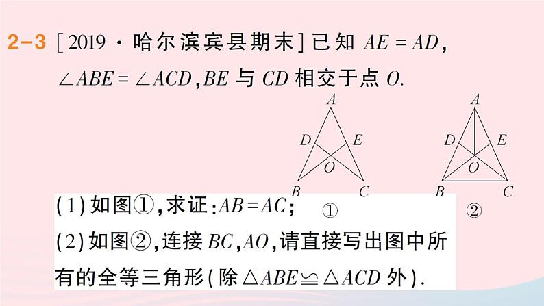 数学人教版八年级上册同步教学课件专题2 判定三角形全等的四种常见模型第8页