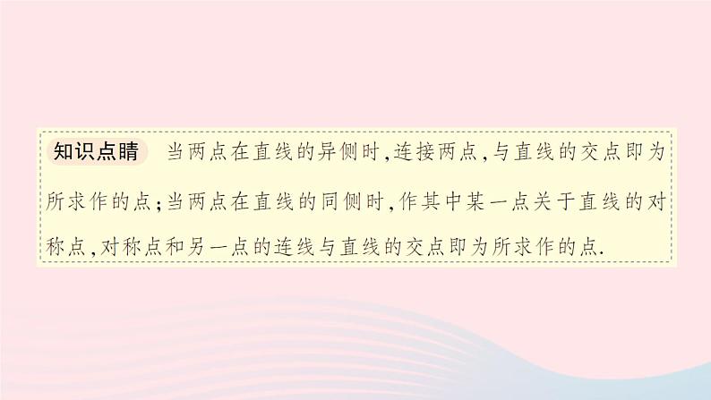 数学人教版八年级上册同步教学课件13.4 课题学习最短路径问题第4页