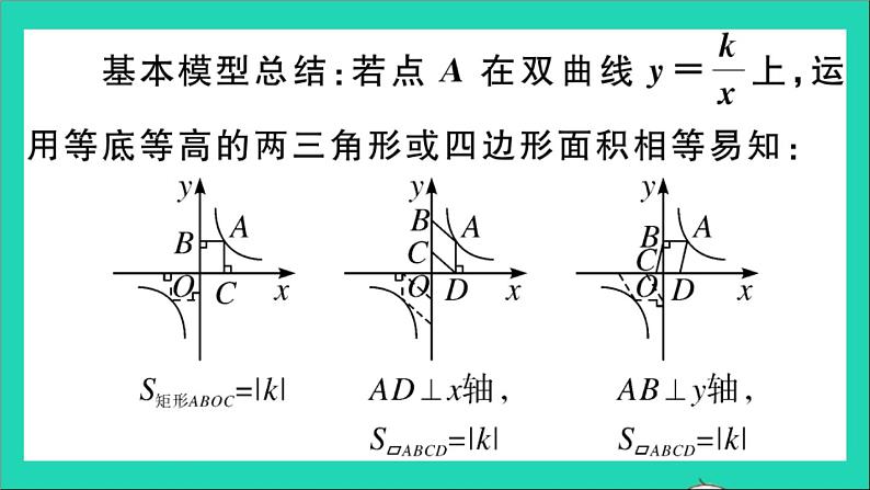 数学沪科版九年级上册同步教学课件微专题反比例函数中k的几何意义作业02