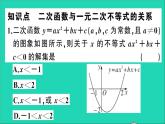 数学沪科版九年级上册同步教学课件第21章二次函数与反比例函数21.3二次函数与一元二次方程第2课时二次函数与一元二次不等式作业