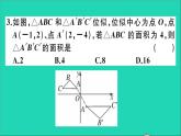 数学沪科版九年级上册同步教学课件阶段综合训练五相似三角形的性质应用及位似变换作业