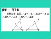 数学沪科版九年级上册同步教学课件微专题相似三角形的常见基本模型2作业