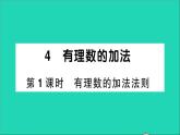 数学北师大版七年级上册同步教学课件第2章有理数及其运算4有理数的加法第1课时有理数的加法法则作业