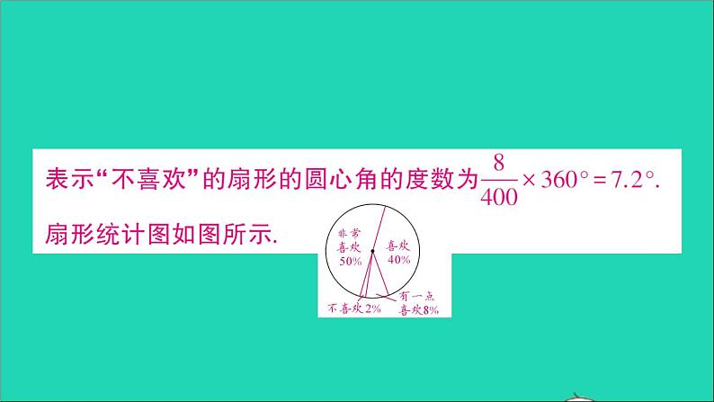 数学北师大版七年级上册同步教学课件第6章数据的收集与整理3数据的表示第1课时扇形统计图作业07