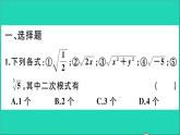 數(shù)學(xué)華東師大版九年級(jí)下冊同步教學(xué)課件復(fù)習(xí)專項(xiàng)訓(xùn)練1二次根式作業(yè)