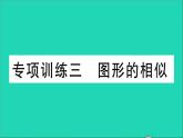 數(shù)學(xué)華東師大版九年級(jí)下冊同步教學(xué)課件復(fù)習(xí)專項(xiàng)訓(xùn)練3圖形的相似作業(yè)