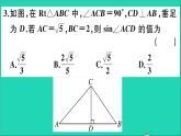 數(shù)學(xué)華東師大版九年級(jí)下冊同步教學(xué)課件復(fù)習(xí)專項(xiàng)訓(xùn)練4解直角三角形作業(yè)