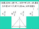 数学华东师大版九年级下册同步教学课件复习专项训练4解直角三角形作业