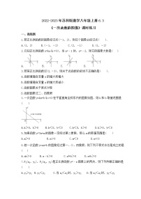 初中苏科版第六章 一次函数6.3 一次函数的图像优秀练习