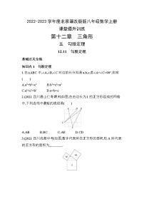 数学北京课改版第十二章 三角形12.11 勾股定理同步练习题