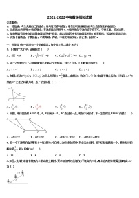 杭州市建兰中学2022年中考数学最后冲刺模拟试卷含解析