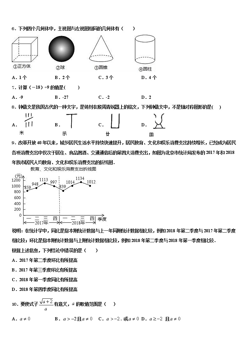 贵州省兴仁县黔龙学校2022年中考数学四模试卷含解析第2页