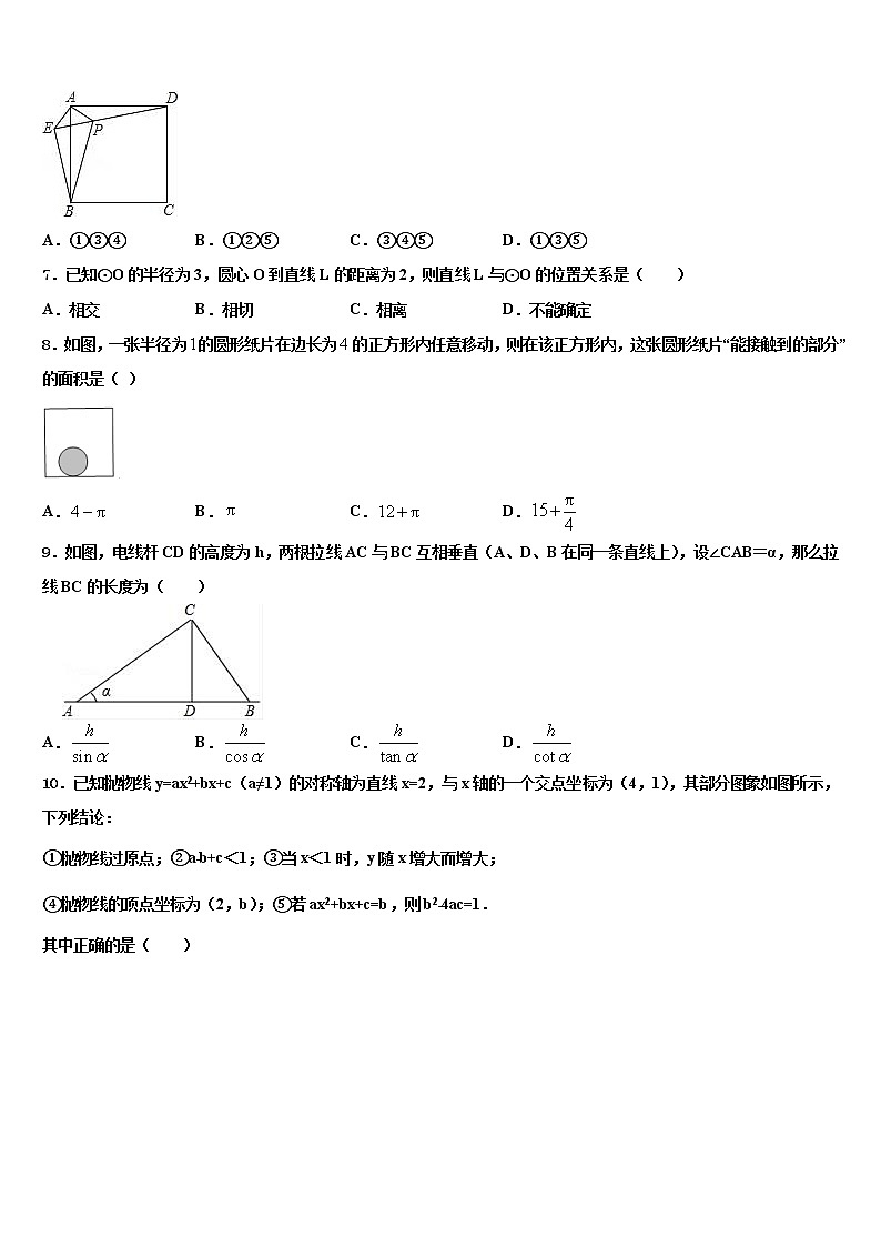 贵州省遵义市桐梓达兴中学2021-2022学年中考数学最后冲刺模拟试卷含解析第2页