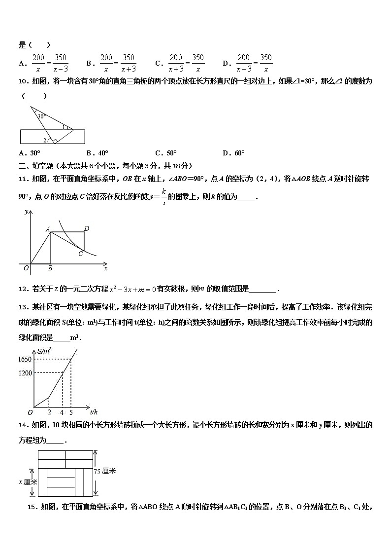 河北省唐山市玉田县重点名校2022年中考数学四模试卷含解析第3页