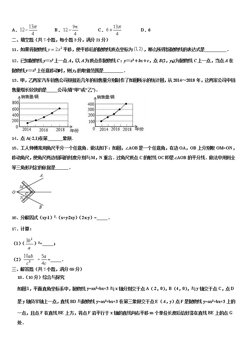 河北省邢台市第八中学重点达标名校2022年中考数学押题试卷含解析第3页