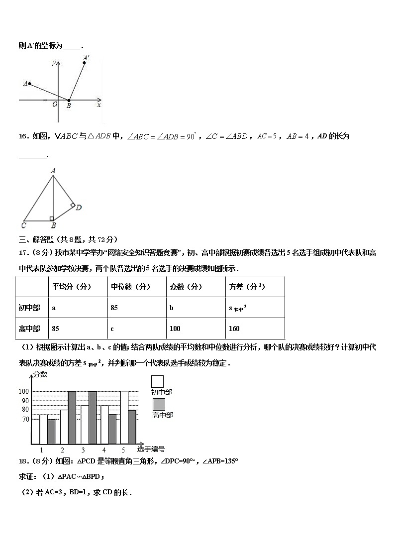 河南省驻马店市确山县重点中学2022年初中数学毕业考试模拟冲刺卷含解析03