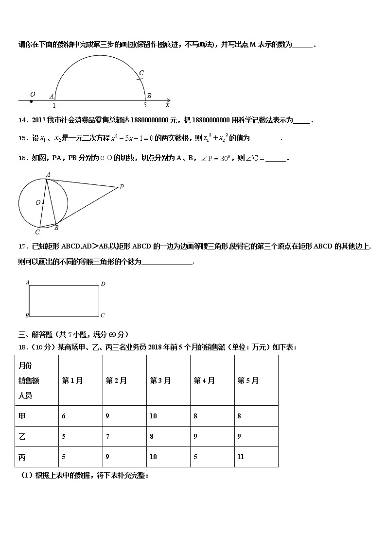 黑龙江省哈尔滨市第六十中学2022年中考数学最后一模试卷含解析第3页