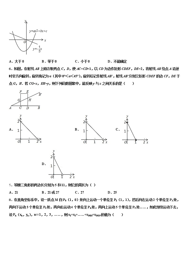 黑龙江省红光农场学校2021-2022学年中考数学模拟精编试卷含解析第2页