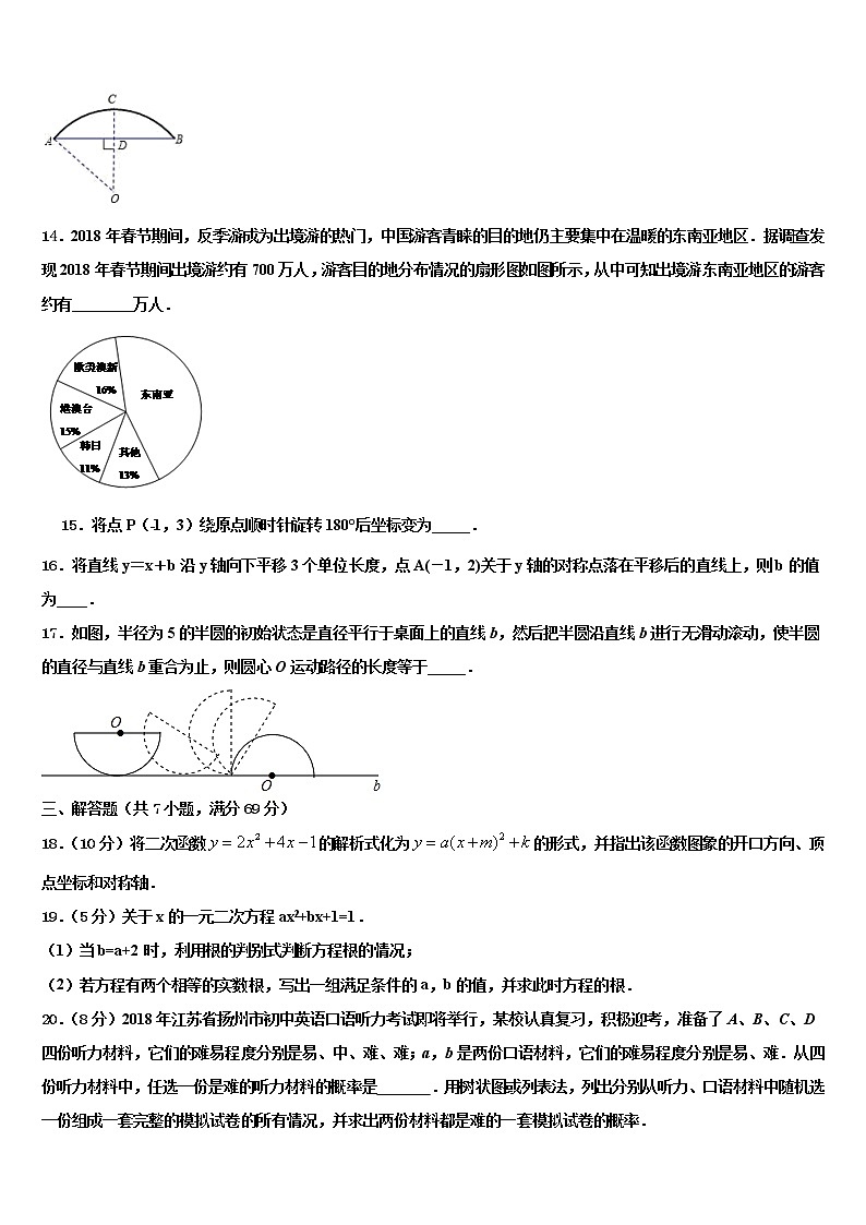 黑龙江省鹤岗市重点中学2021-2022学年中考数学押题试卷含解析第3页