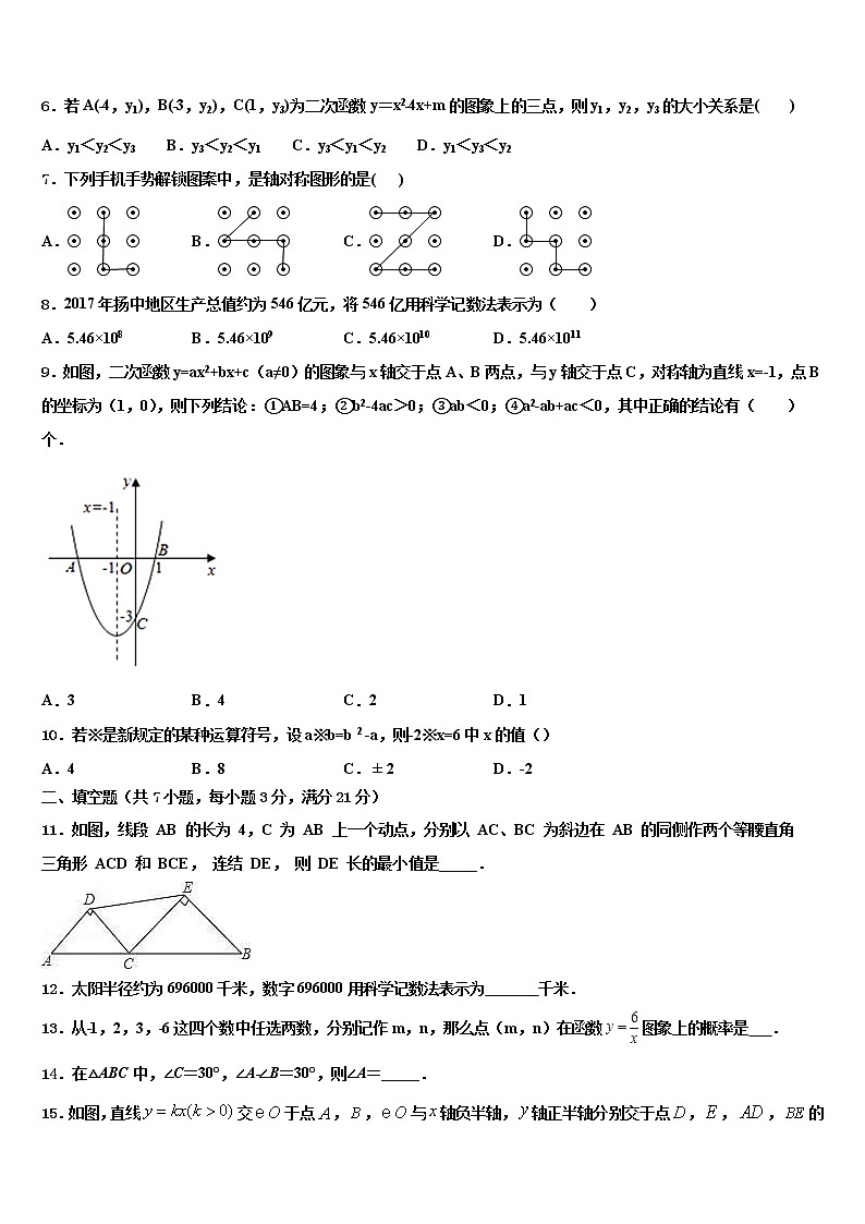 黑龙江省龙东地区达标名校2021-2022学年中考数学全真模拟试题含解析第2页