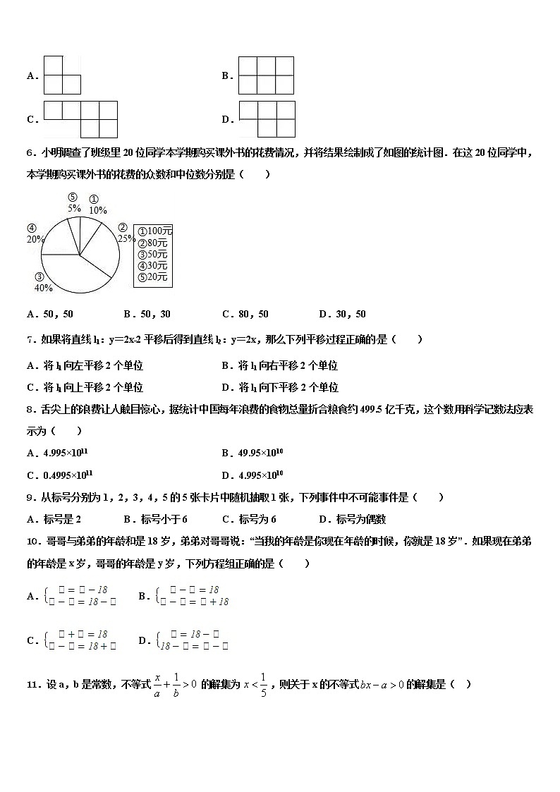 湖南省益阳市桃江县2022年中考数学猜题卷含解析第2页