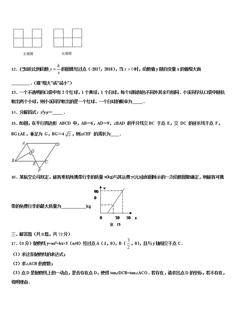 湖南长沙市长郡教育集团2021-2022学年中考数学对点突破模拟试卷含解析03
