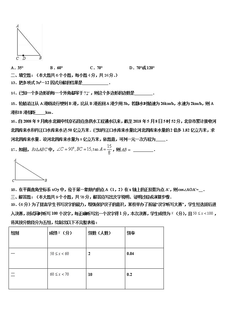 湖南省耒阳市冠湘中学2021-2022学年中考数学模拟预测试卷含解析03