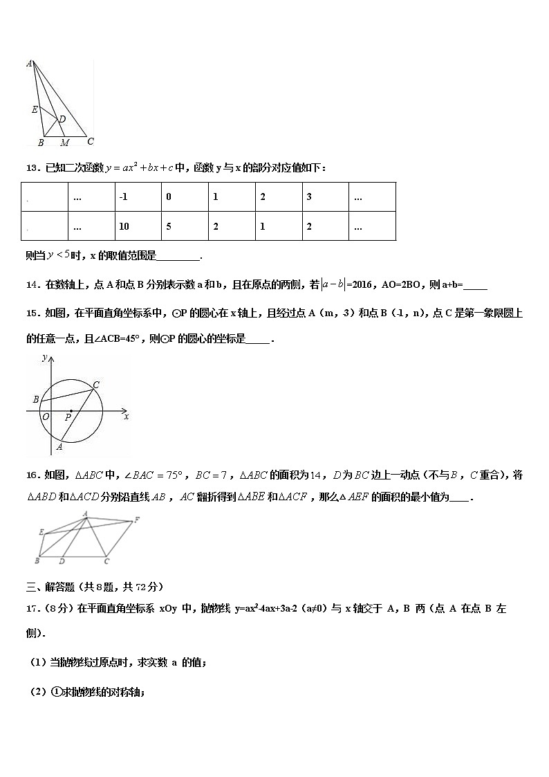 湖南省岳阳市重点中学2022年中考联考数学试卷含解析03