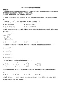 湖北省孝感市安陆市2022年中考数学仿真试卷含解析