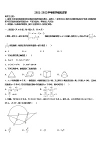 湖北省广水市城郊街道办事处中学心中学2021-2022学年中考数学模拟预测试卷含解析